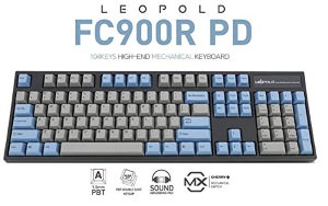 Bàn phím cơ Leopold FC900R PD PBT Doubleshot Blue switch Blue-Grey